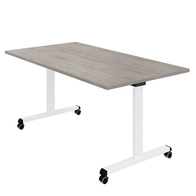 MARA - TILTING Klapptisch | Rollbar, klappbar, 1600 x 800 mm, Nordeiche grau MARA - TILTING Klapptisch | Rollbar, klappbar, 1600 x 800 mm, Nordeiche grau