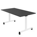 Mara - TILTING Table pliante | Roulable, pliable, 1600 x 800 mm, anthracite - 2 Thumbnail Image