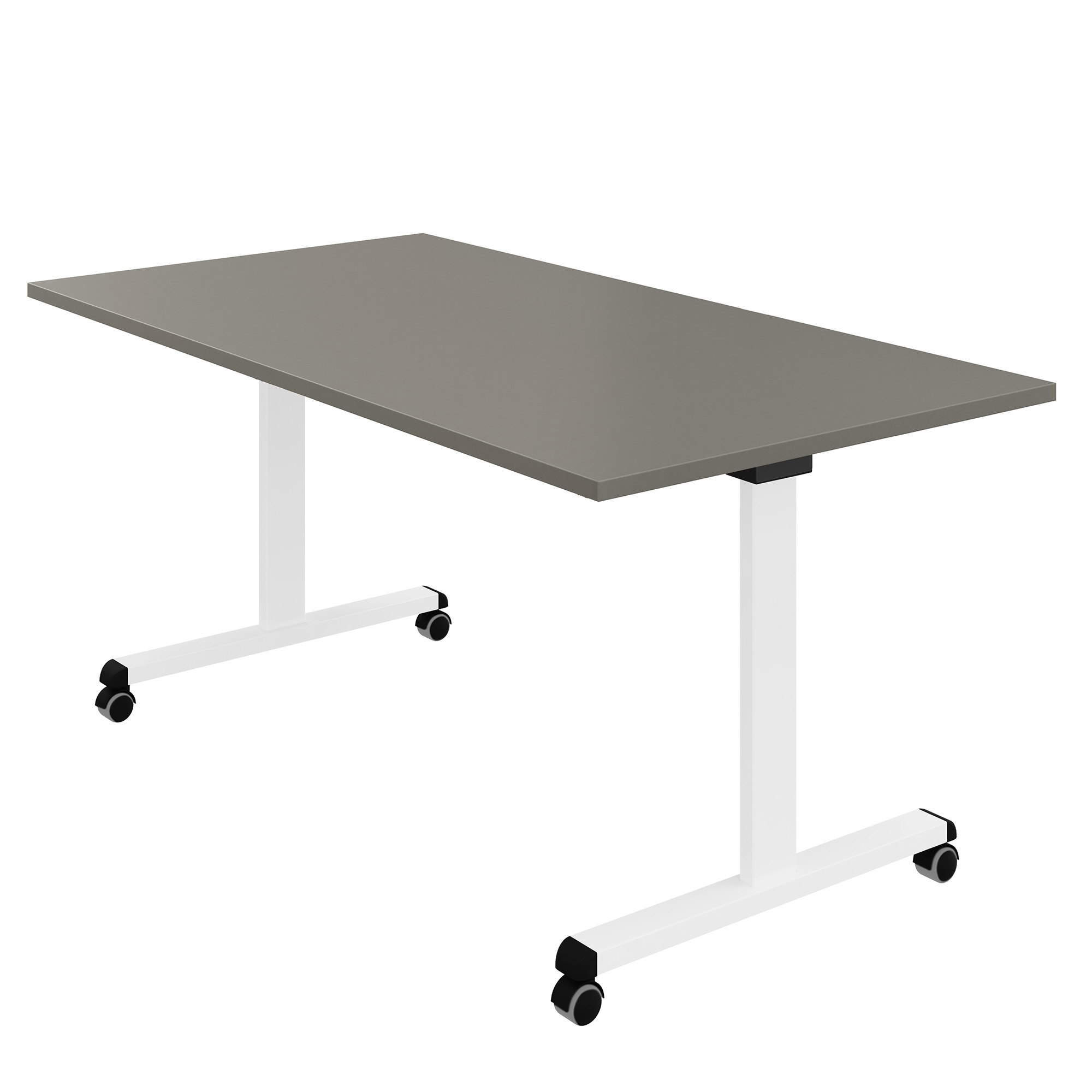Mara - TILTING Table pliante | Roulable, pliable, 1600 x 800 mm, gris cubanite - 2 Main Image