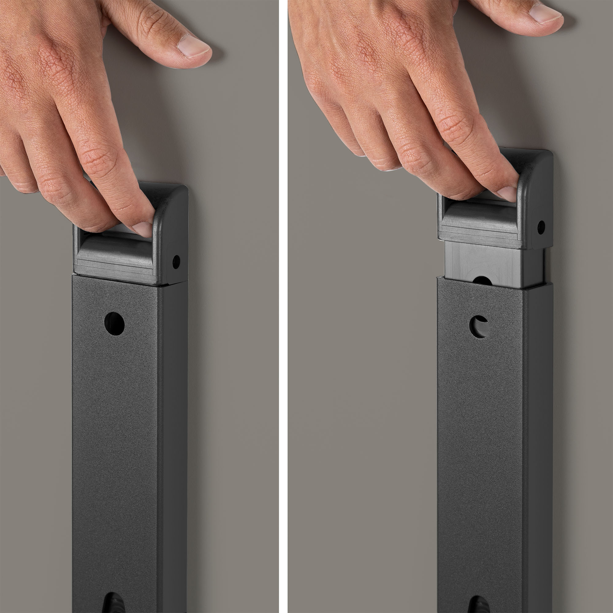 Mara - TILTING Table pliante | Roulable, pliable, 1600 x 800 mm, gris cubanite - 8 Main Image
