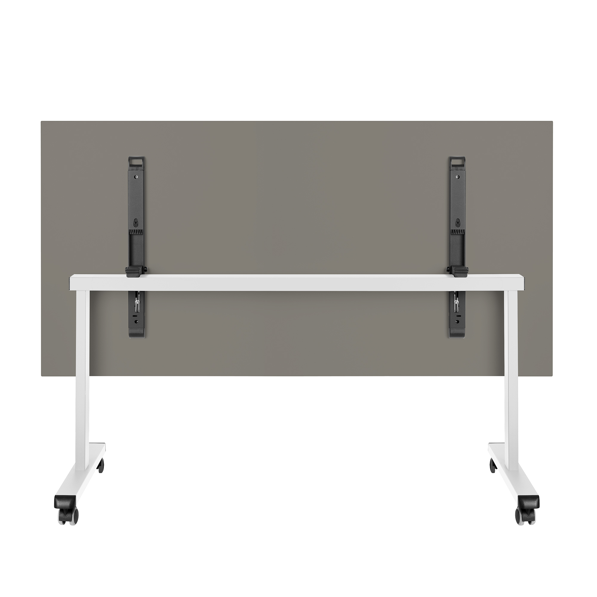 Mara - TILTING Table pliante | Roulable, pliable, 1600 x 800 mm, gris cubanite - 4 Main Image