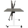 Mara - TILTING Table pliante | Roulable, pliable, 1600 x 800 mm, gris cubanite - 3 Thumbnail Image