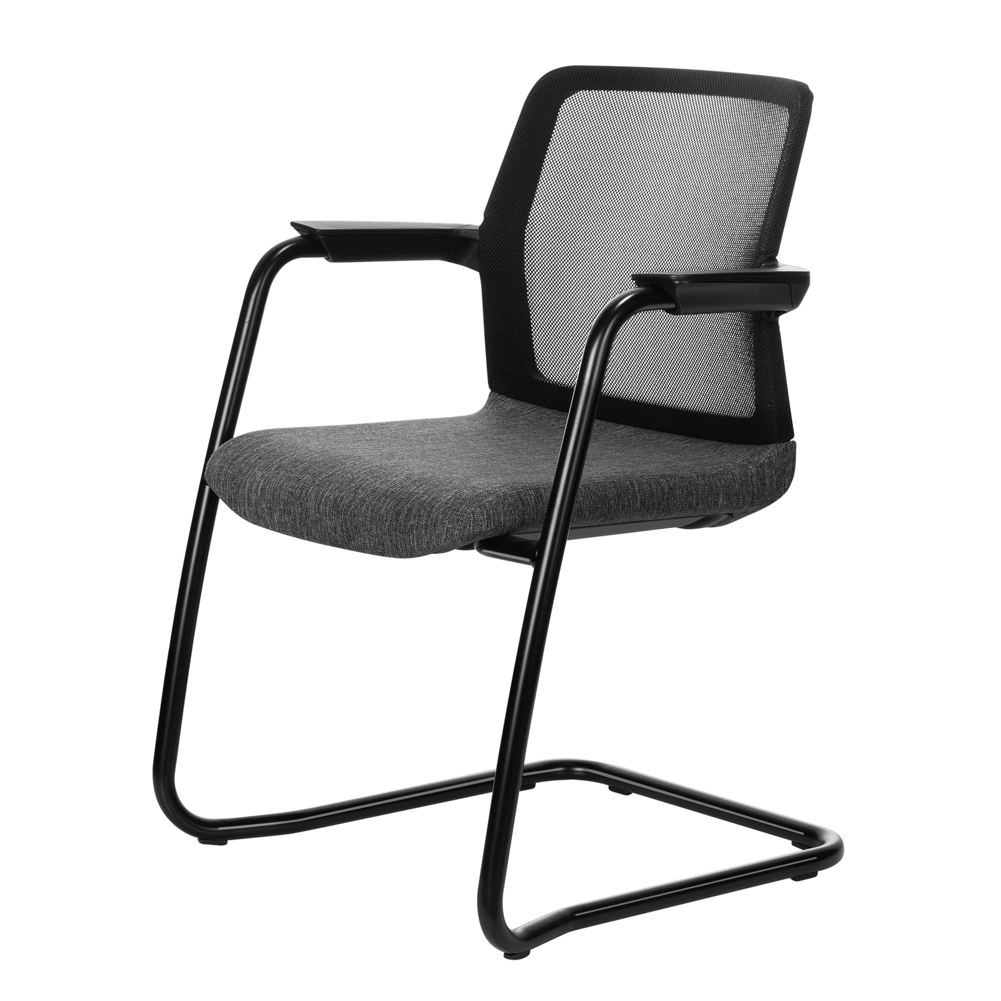 WIND cantilever chair | Mesh back, stackable, wool covers VELITO / SYNERGY - 8 Main Image