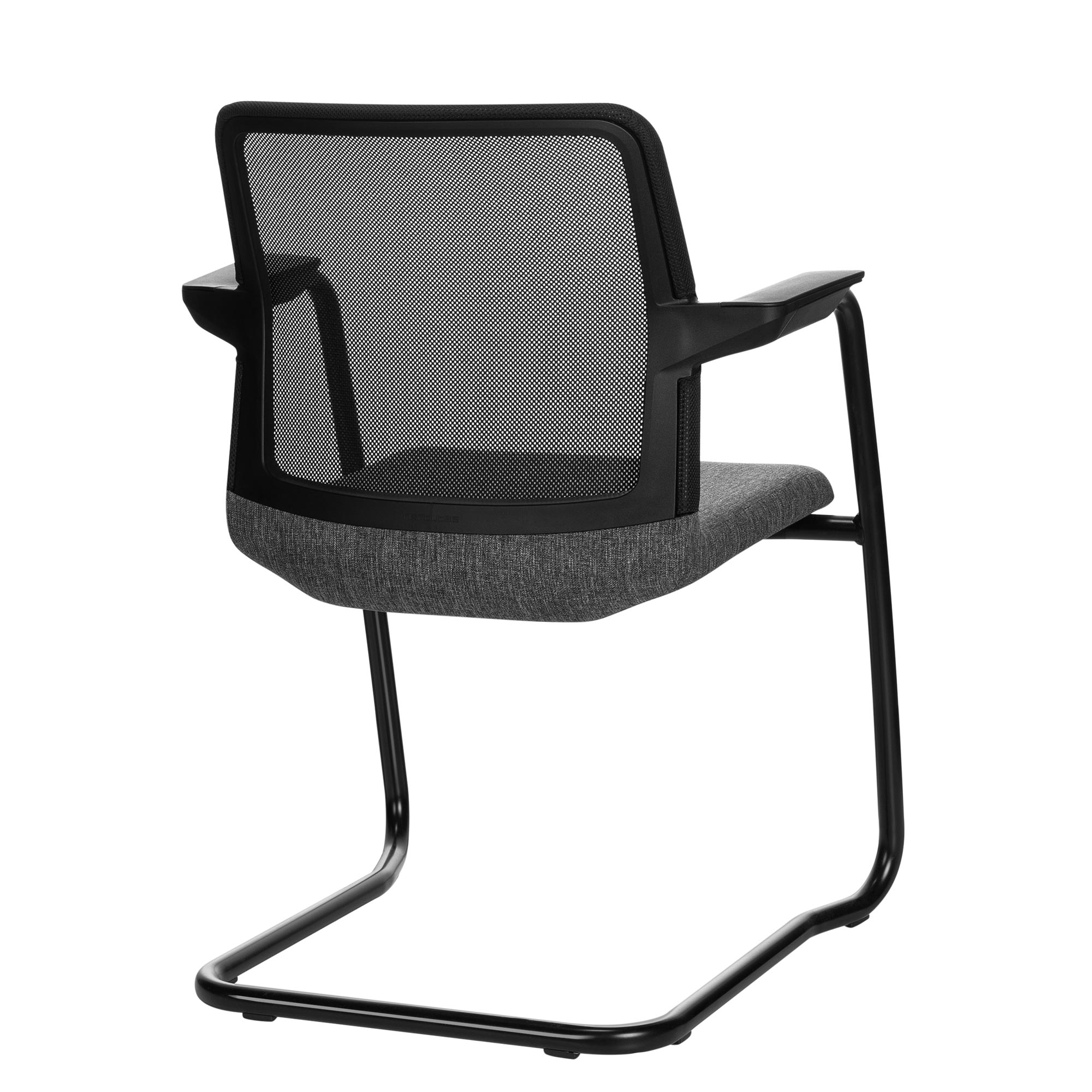 WIND cantilever chair | Mesh back, stackable, wool covers VELITO / SYNERGY - 6 Main Image