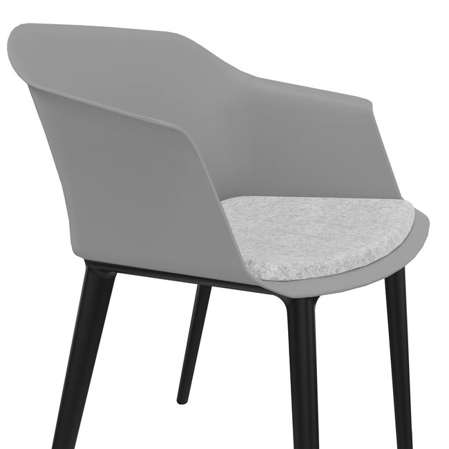 POLYTONE-C Besucher- und Konferenzstuhl, Farbe Grau POLYTONE-C Besucher- und Konferenzstuhl, Farbe Grau