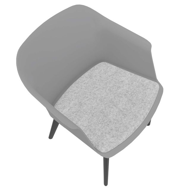 POLYTONE-C Besucher- und Konferenzstuhl, Farbe Grau POLYTONE-C Besucher- und Konferenzstuhl, Farbe Grau