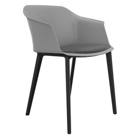 POLYTONE-C Besucher- und Konferenzstuhl, Farbe Grau