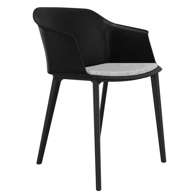 POLYTONE-C Besucher- und Konferenzstuhl, Farbe Schwarz