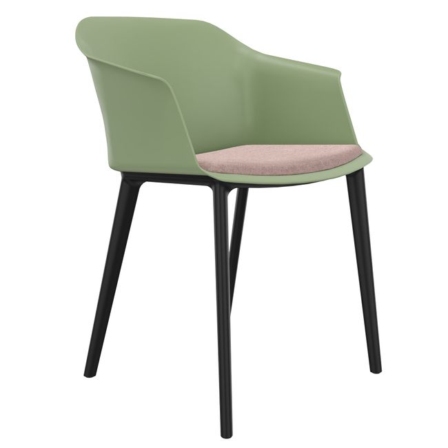 POLYTONE-C Besucher- und Konferenzstuhl, Farbe Avocadogrün