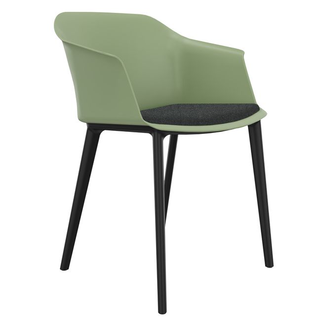 POLYTONE-C Besucher- und Konferenzstuhl, Farbe Avocadogrün