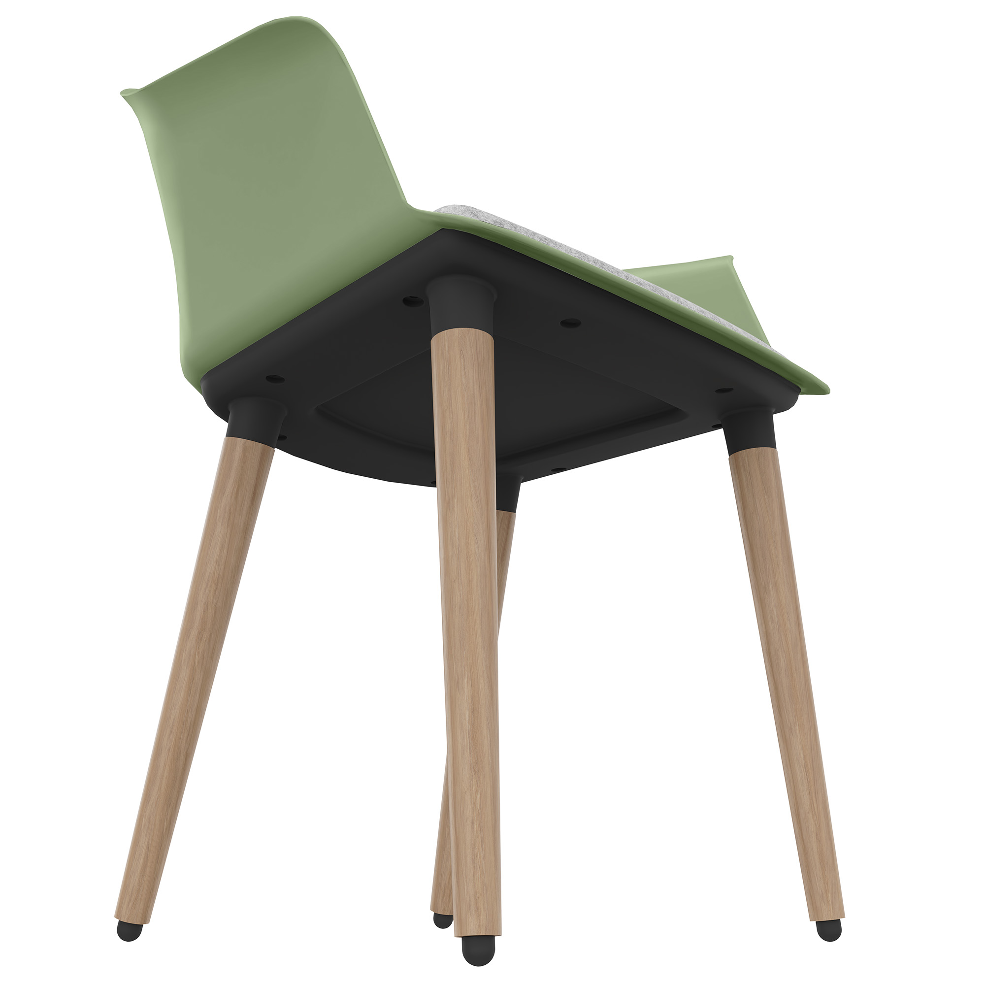 POLYTONE-C Visiteur et président de la conférence | Cadre en bois massif, couleur avocadrün - 7 Main Image