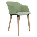 POLYTONE-C Visiteur et président de la conférence | Cadre en bois massif, couleur avocadrün - 3 Thumbnail Image