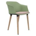 POLYTONE-C Visiteur et président de la conférence | Cadre en bois massif, couleur avocadrün - 4 Thumbnail Image