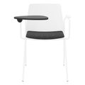 POLYTONE-L Chaise visiteur et de conférence avec tablette rabattable, couleur blanc - 1 Thumbnail Image