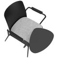 POLYTONE-L Visiteur et chaise de conférence avec table pliante, couleur noire - 7 Thumbnail Image