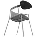 POLYTONE-L Visiteur et chaise de conférence avec table pliante, gris couleur - 6 Thumbnail Image