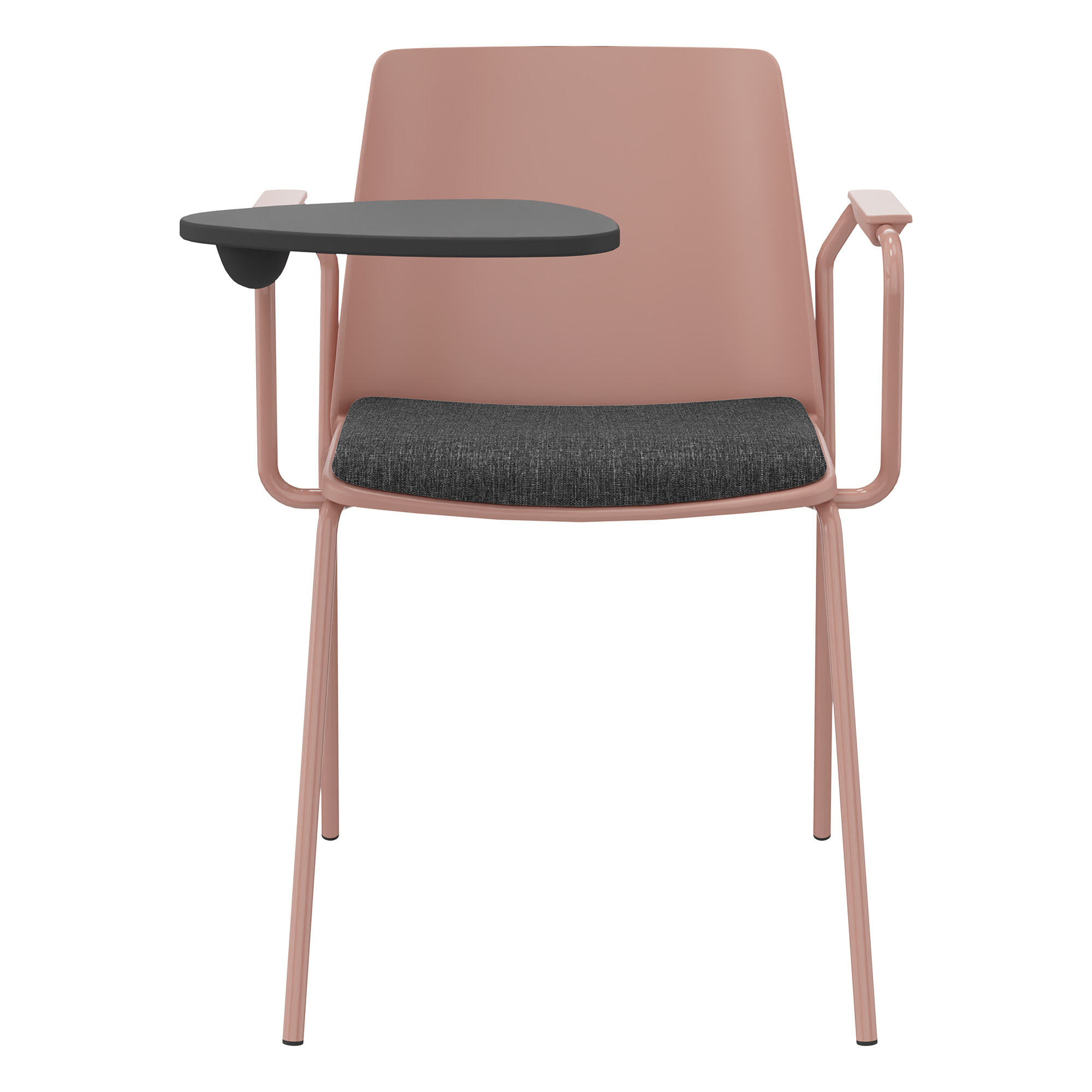 POLYTONE-L Visiteur et chaise de conférence avec table pliante, couleur altrosa - 1 Main Image