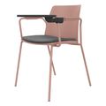POLYTONE-L Visiteur et chaise de conférence avec table pliante, couleur altrosa - 5 Thumbnail Image