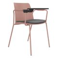 POLYTONE-L Visiteur et chaise de conférence avec table pliante, couleur altrosa - 2 Thumbnail Image