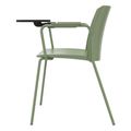 POLYTONE-L visitor and conference chair with folding table, color avocadrün - 4 Thumbnail Image