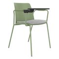 POLYTONE-L Besucher- und Konferenzstuhl mit Klapptisch, Farbe Avocadogrün POLYTONE-L Besucher- und Konferenzstuhl mit Klapptisch, Farbe Avocadogrün