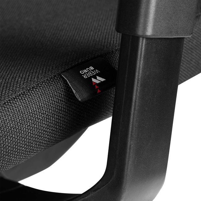 VIX B Bürodrehstuhl | Vollpolster | 3D-Armlehnen | Schwarz