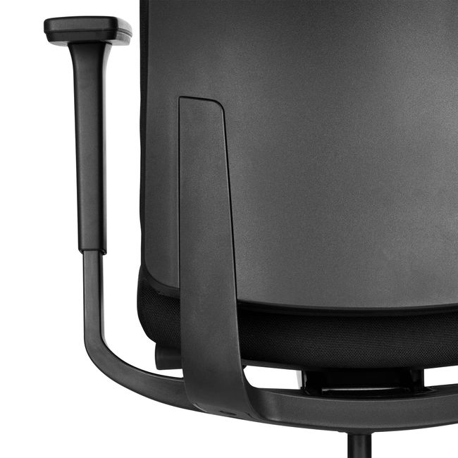 VIX B Bürodrehstuhl | Vollpolster | 3D-Armlehnen | Schwarz