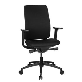 VIX B Bürodrehstuhl | Vollpolster | 3D-Armlehnen | Schwarz