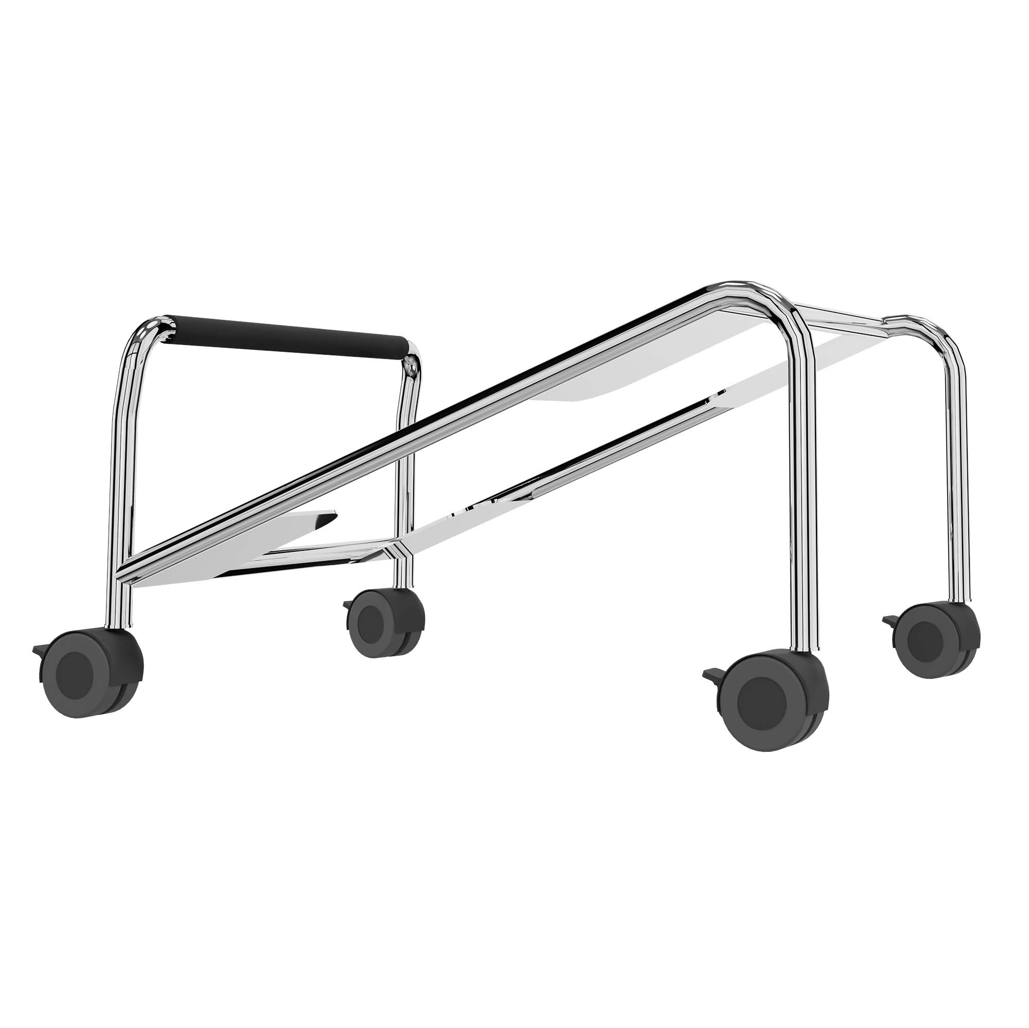 Transport trolley for sled and four-legged chairs | Chrome - 1 Main Image