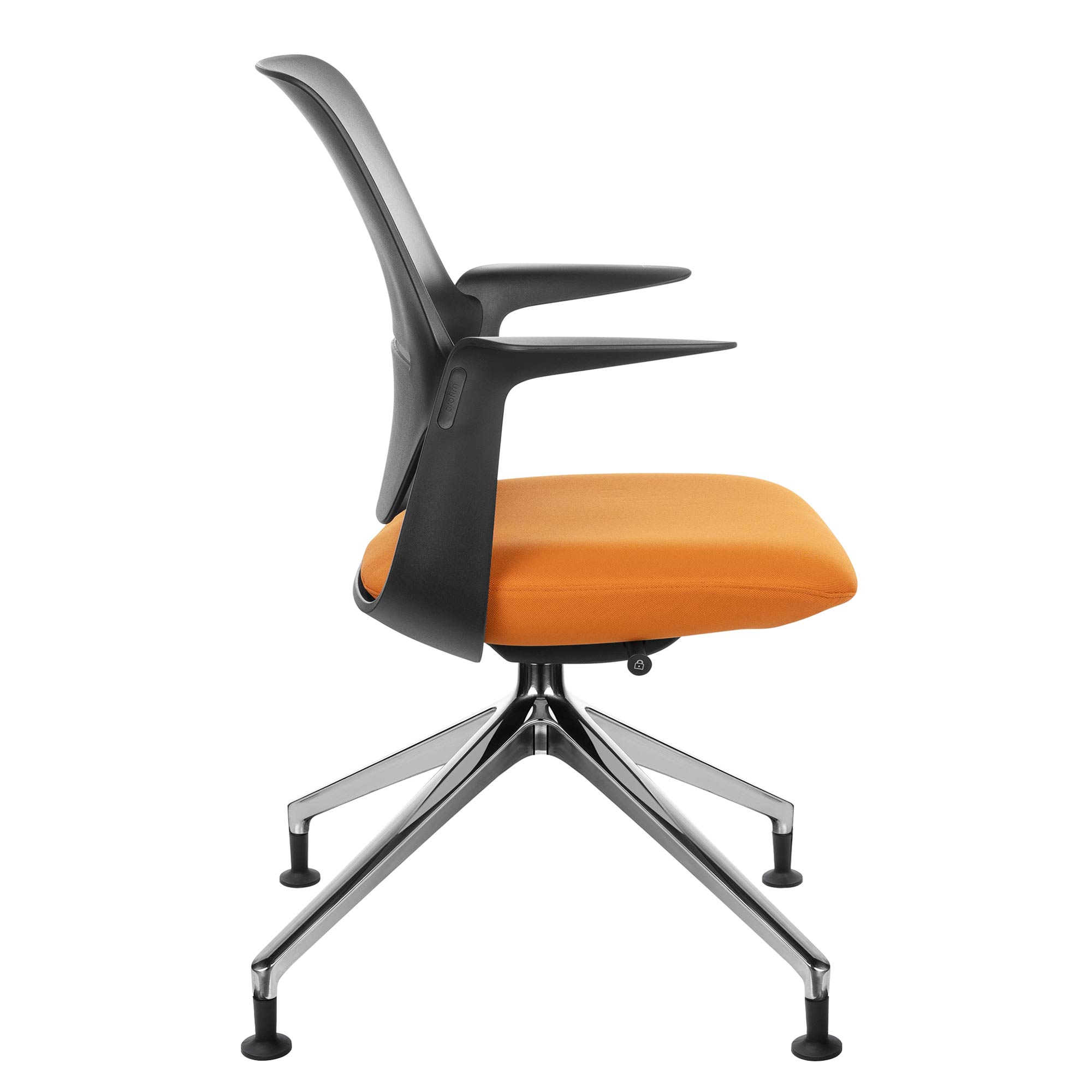 profim - TRILLO PRO swivel chair | Polished aluminum frame, synchronous mechanism, black - 3 Main Image