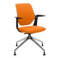 profim - TRILLO PRO Chaise dogging | Cadre poli en aluminium, dossier rembourré, mécanique synchrone, noir - 1 Thumbnail Image