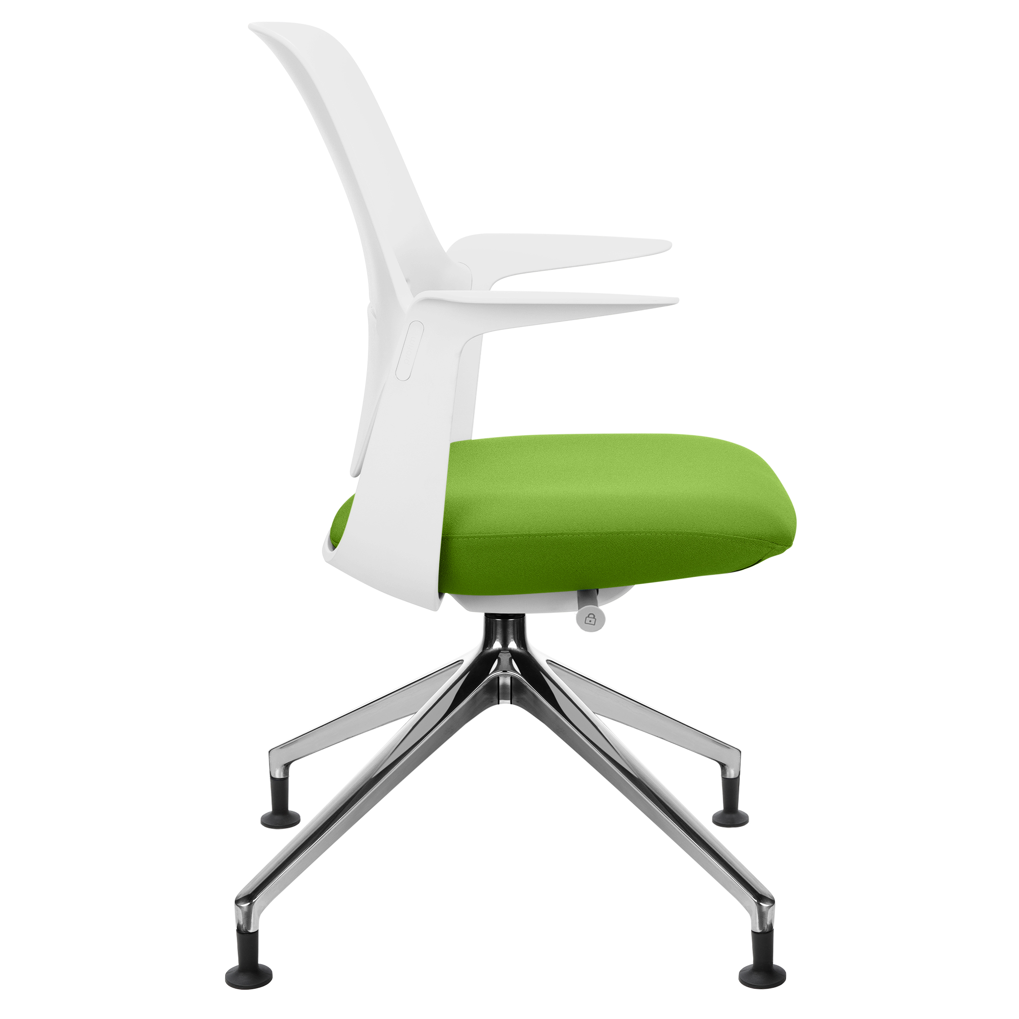 profim - TRILLO PRO swivel chair | Polished aluminum frame, synchronous mechanism, light gray - 4 Main Image