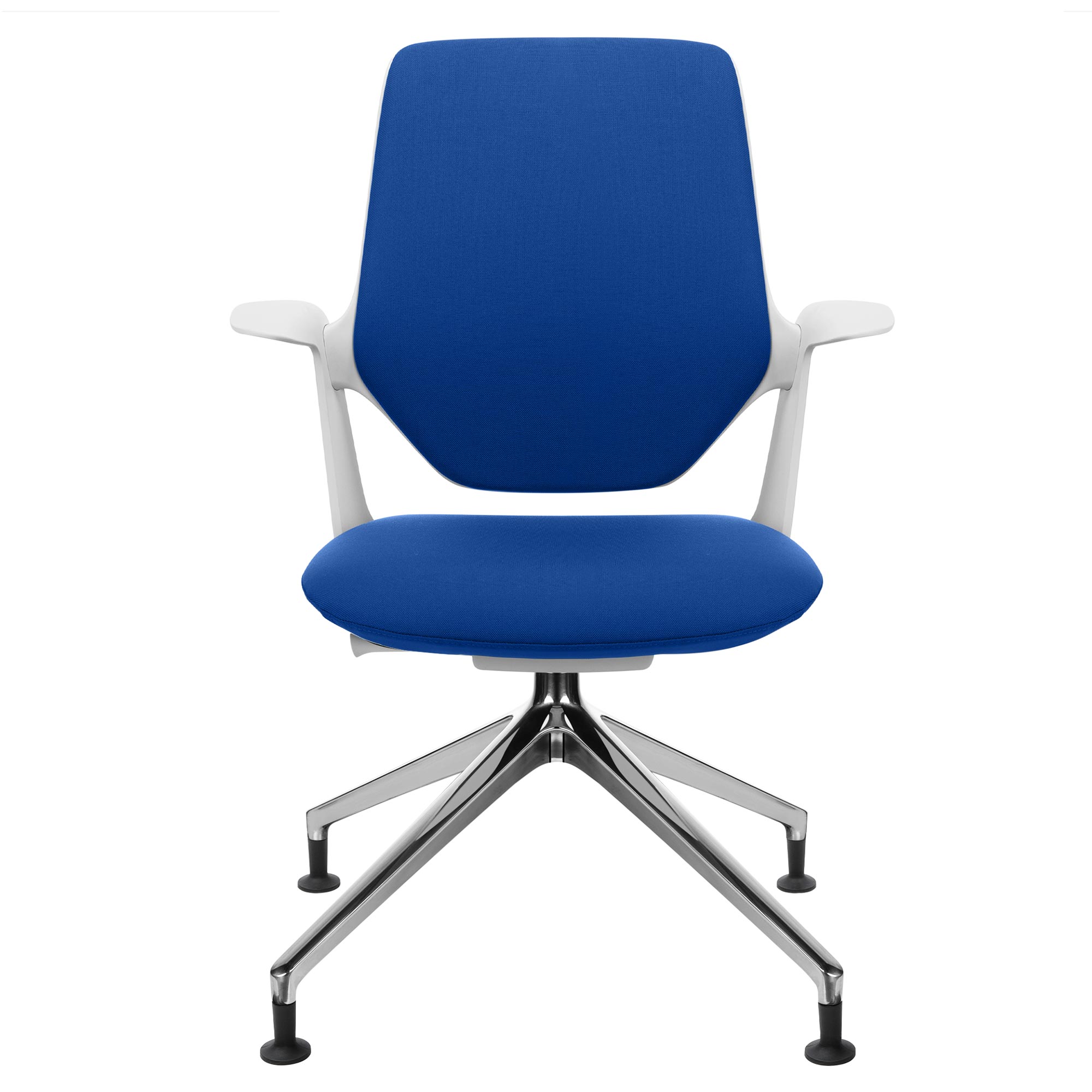 profim - TRILLO PRO swivel chair | Polished aluminum frame, upholstered backrest, synchronous mechanism, light gray - 9 Main Image