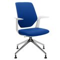 profim - TRILLO PRO swivel chair | Polished aluminum frame, upholstered backrest, synchronous mechanism, light gray - 2 Thumbnail Image