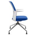 profim - TRILLO PRO swivel chair | Polished aluminum frame, upholstered backrest, synchronous mechanism, light gray - 3 Thumbnail Image