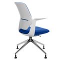 profim - TRILLO PRO swivel chair | Polished aluminum frame, upholstered backrest, synchronous mechanism, light gray - 4 Thumbnail Image