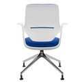 profim - TRILLO PRO swivel chair | Polished aluminum frame, upholstered backrest, synchronous mechanism, light gray - 5 Thumbnail Image