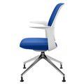 profim - TRILLO PRO swivel chair | Polished aluminum frame, upholstered backrest, synchronous mechanism, light gray - 7 Thumbnail Image