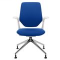 profim - TRILLO PRO swivel chair | Polished aluminum frame, upholstered backrest, synchronous mechanism, light gray - 9 Thumbnail Image