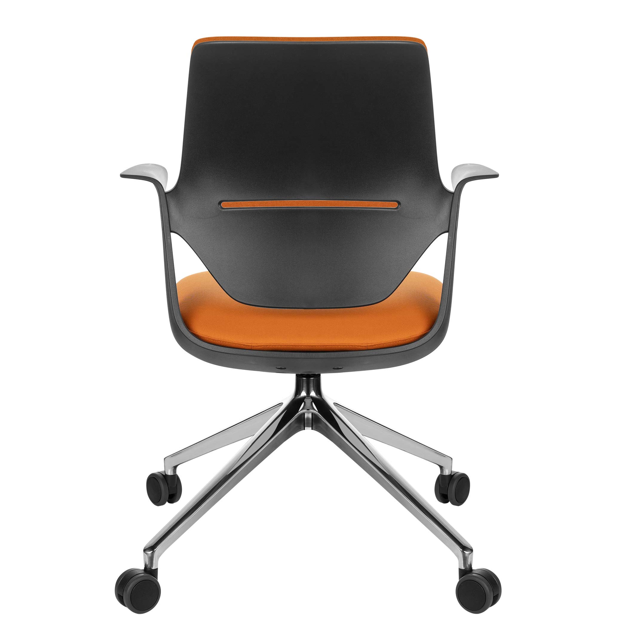 profim - TRILLO PRO Chaise dogging | Cadre poli en aluminium, dossier rembourré, mécanique synchrone, noir - 5 Main Image