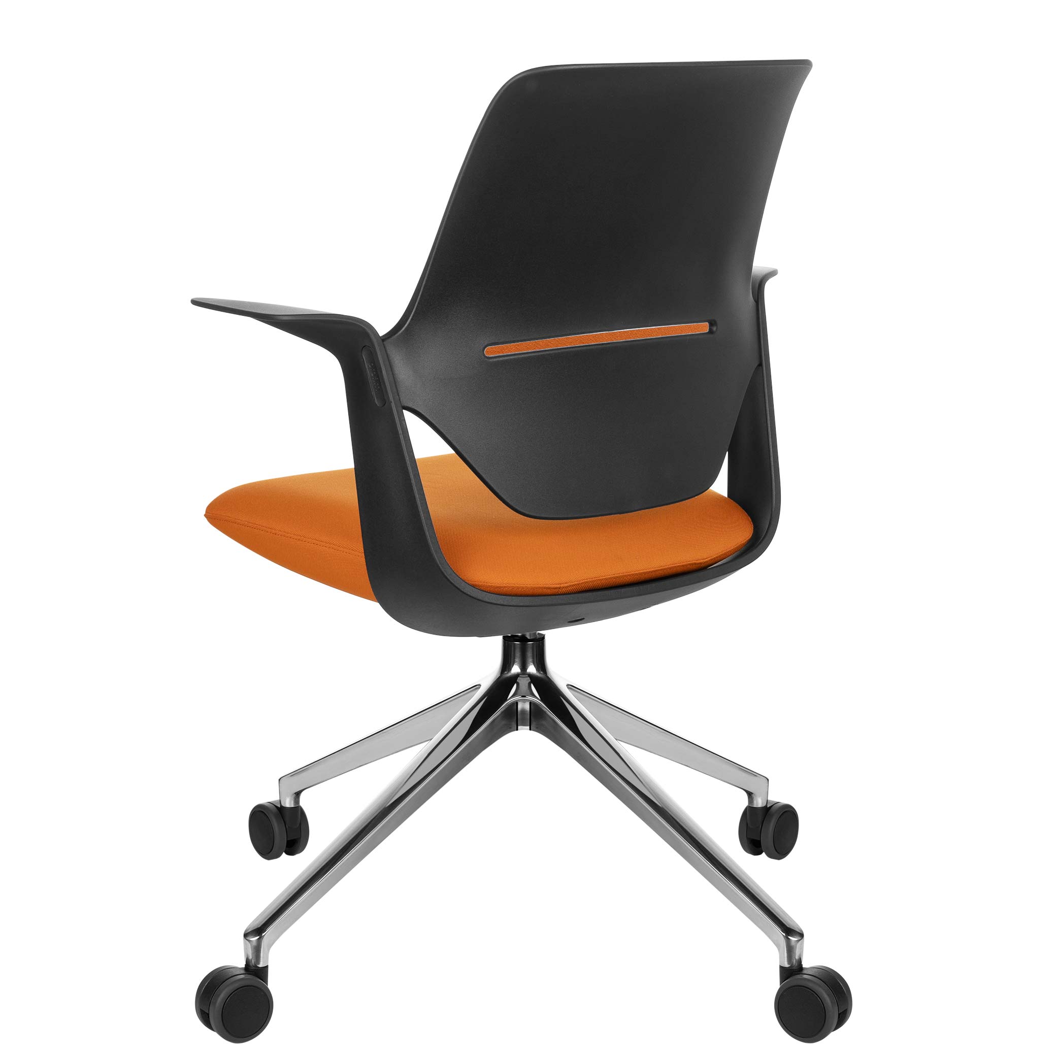 profim - TRILLO PRO Chaise dogging | Cadre poli en aluminium, dossier rembourré, mécanique synchrone, noir - 6 Main Image