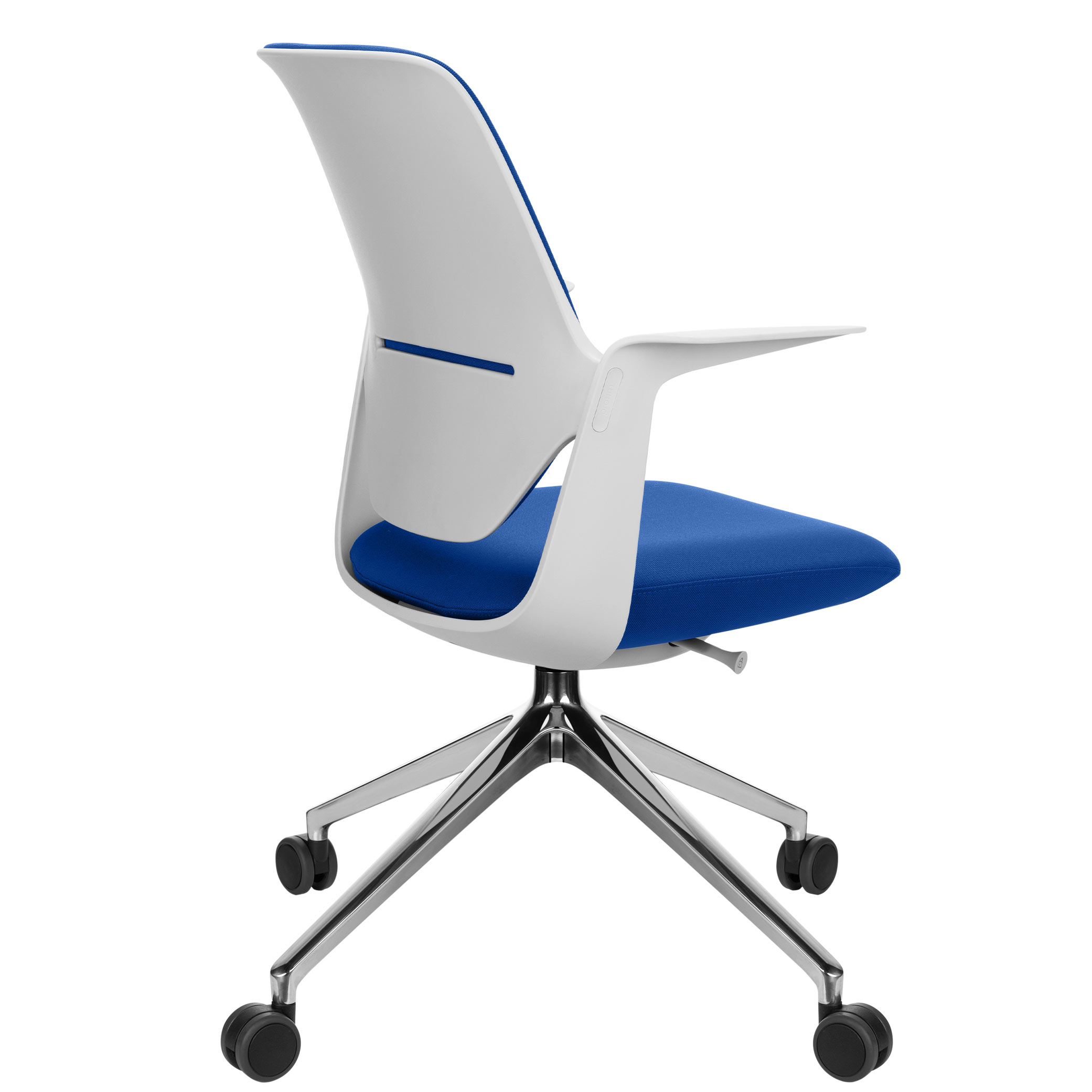 profim - TRILLO PRO Chaise dogging | Cadre poli en aluminium, dossier rembourré, mécanique synchrone, gris clair - 4 Main Image