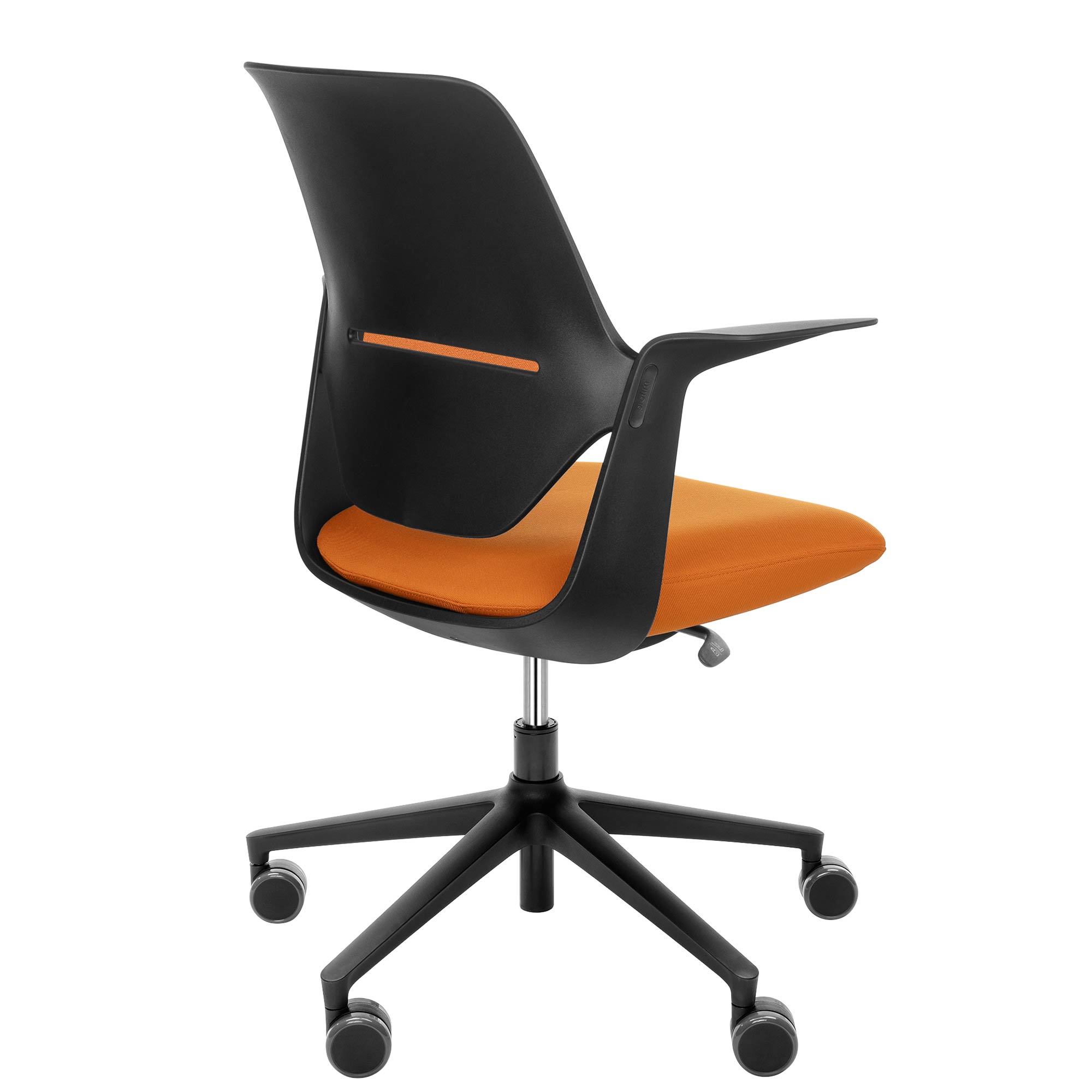 profim - TRILLO PRO Chaise oscillante de bureau | Bulletry, mécanique synchrone, tapisserie d'ameublement, noir - 4 Main Image