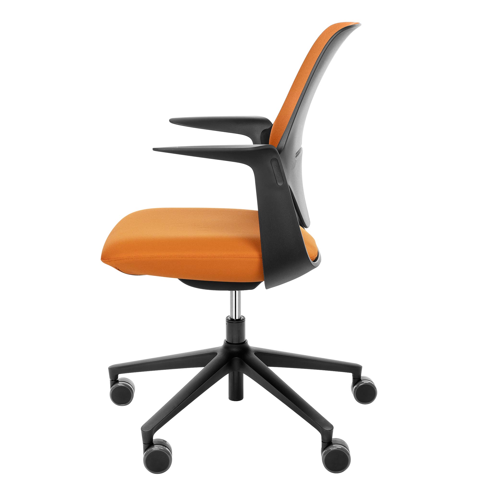 profim - TRILLO PRO Chaise oscillante de bureau | Bulletry, mécanique synchrone, tapisserie d'ameublement, noir - 7 Main Image