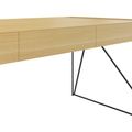 AIR executive desk | 2200 x 800 mm, integrated drawers, oak veneer - 4 Thumbnail Image