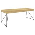 AIR executive desk | 2200 x 800 mm, integrated drawers, oak veneer - 1 Thumbnail Image
