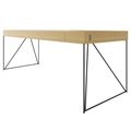 AIR executive desk | 2200 x 800 mm, integrated drawers, oak veneer - 2 Thumbnail Image