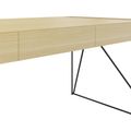 AIR executive desk | 2200 x 800 mm, integrated drawers, ash veneer - 5 Thumbnail Image
