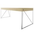 AIR Chefschreibtisch | 2200 x 800 mm, integrierte Schubladen, Esche Furnier