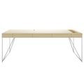 AIR executive desk | 2200 x 800 mm, integrated drawers, ash veneer - 3 Thumbnail Image